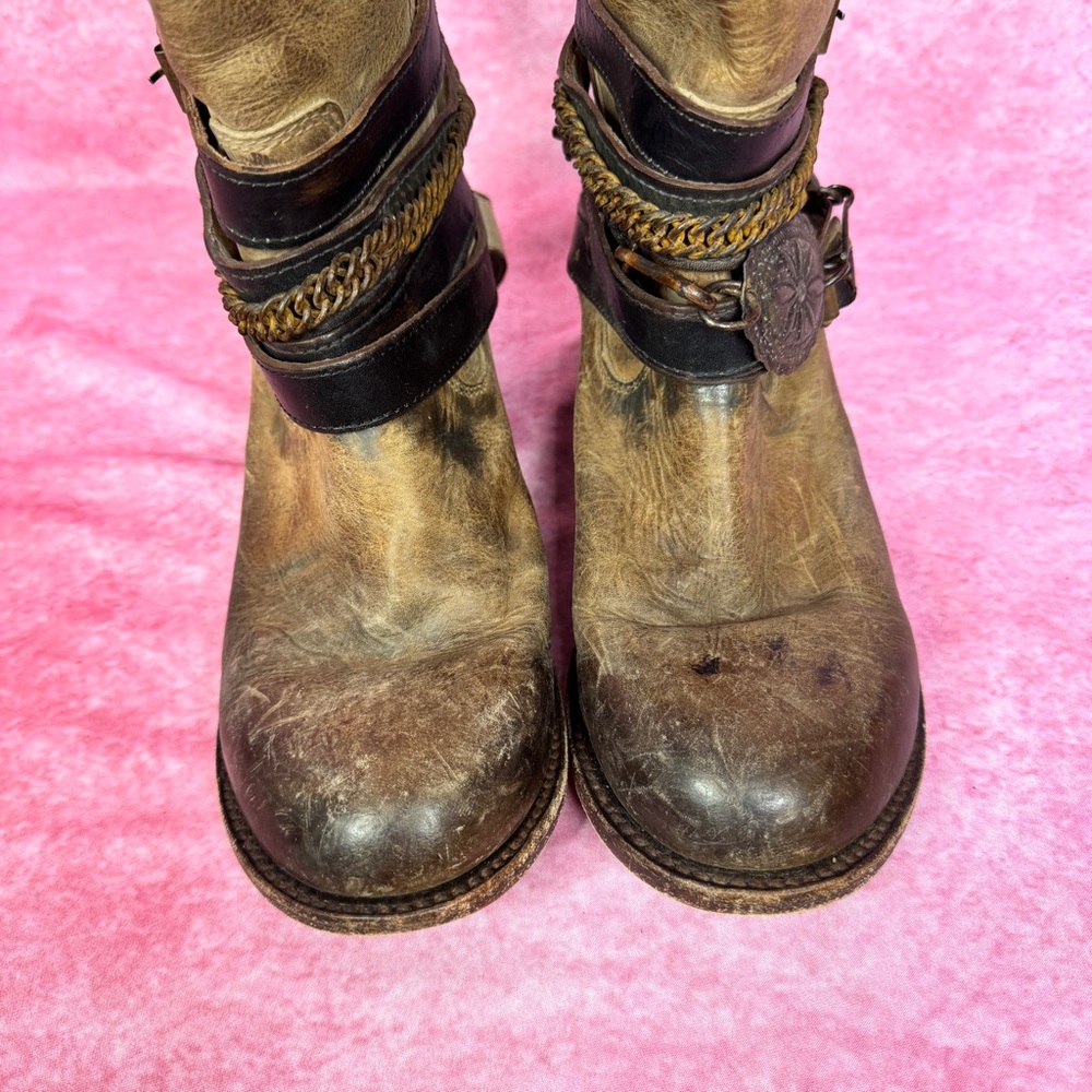 Brown Leather Knee-High Boots READ DESCRIPTION, IMPORTANT - Picture 7 of 17